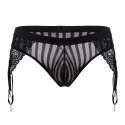 CandyMan String Porte-Jarretelles Turan Noir